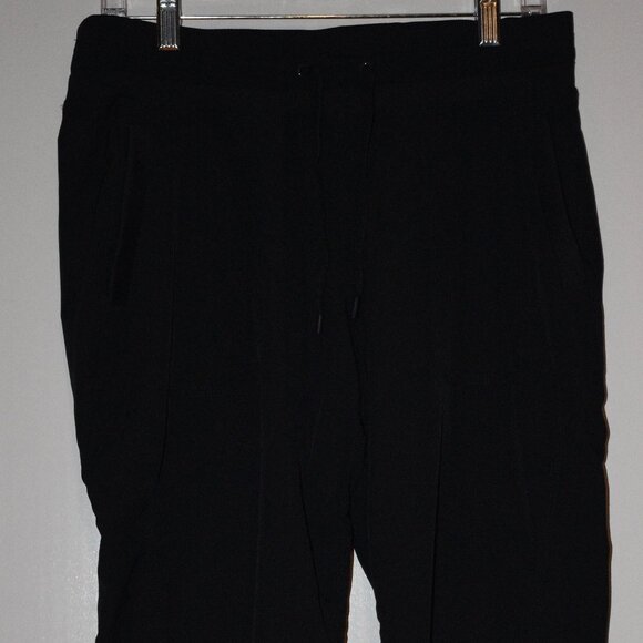 Women's Kirkland Black Woven Pants, Size Medium Short - Picture 2 of 4